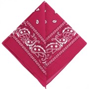 Bandana 100% cotone - Cashmere - Fucsia x1