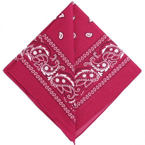 Bandana 100% cotone - Cashmere - Fucsia x1