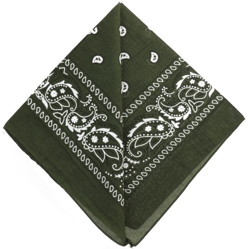 Bandana 100% cotone - Cashmere - Khaki x1