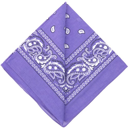 Bandana 100% cotone - Cashmere - Lavanda x1