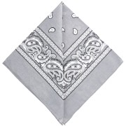 Bandana 100% cotone - Cashmere - Grigio chiaro x1