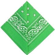 Bandana 100% cotone - Cashmere - Verde mela x1|raw }}