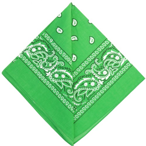 Bandana 100% cotone - Cashmere - Verde mela x1