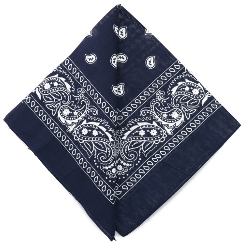 Bandana 100% cotone - Cashmere - Blu navy x1