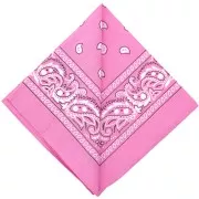 Rosa - Bandana 100% coton - motif Cachemire - Rose x1 Bandana 100% coton - motif Cachemire - Rose x1