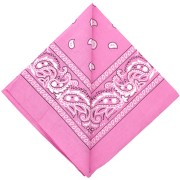 Bandana 100% cotone - Cashmere - Rosa x1
