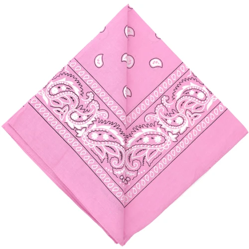 Bandana 100% cotone - Cashmere - Rosa x1