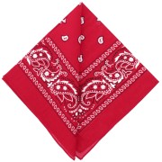 Bandana 100% cotone - Cashmere - Rosso x1|raw }}