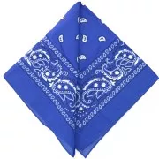 Blu - Bandana 100% coton - motif Cachemire - Bleu royal x1 Bandana 100% coton - motif Cachemire - Bleu royal x1