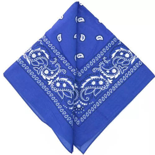 Set 10 Bandana/Fazzoletti Da Collo Blu Navy – Cotone 50x50 Cm, Accessorio Moda Multiuso