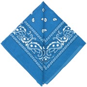 Bandana 100% cotone - Cashmere - Turchese x1