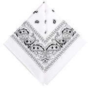 Bandana 100% cotone - Cashmere - Bianco x1|raw }}