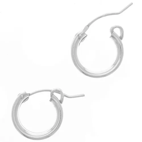 Orecchini a cerchio 13 mm - Filo 2,2 mm - Argento 925 x2