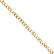 Catena Rombo a coste da 6 mm - Acciaio inossidabile 316L Dorato x50cm|raw }}