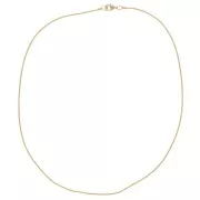 Girocollo maglia serpentina da 1,3 mm dorato x42 cm