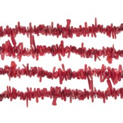 Perlina Chips di bambù marino 5 - 8 mm imitazione corallo tinto x39cm|raw }}