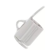 Terminale Perline Miyuki e Delica Miyuki 5 mm - Argentato x10