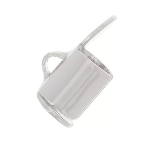 Terminale Perline Miyuki e Delica Miyuki 5 mm - Argentato x10