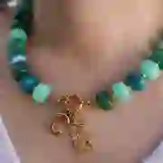 Pendente lettera alfabeto sfera 23x13 mm - C - Acciaio inossidabile 304L Dorato x1