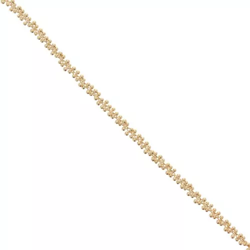 Catena maglia grappolo mm.4 Dorato con oro fino x m. 0.5