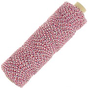 Bobina di corda di cotone intrecciata da 2,5 mm di fabbricazione francese - Tricolore x100 m|raw }}