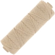 Bobina di corda di cotone intrecciata da 2,5 mm - made in France - Beige - Dorato x100m|raw }}