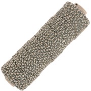 Bobina di corda di cotone intrecciata da 2,5 mm di produzione francese - Khaki, Beige, Dorato x100 m|raw }}