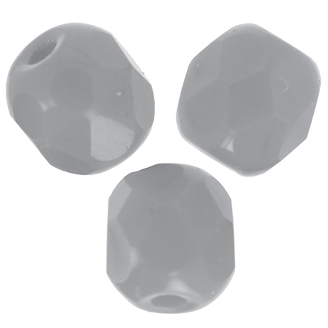 Sfaccettate mm. 4 Opaque Grey x50