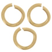 Anelli aperti 5x0,8 mm - Acciaio inossidabile 316L Dorato x100