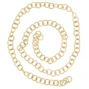 Anelli aperti 5x0,8 mm - Acciaio inossidabile 316L Dorato x100