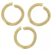 Anelli aperti 5x0,7 mm - Acciaio inossidabile 316L Dorato x100