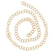 Anelli aperti 5x0,7 mm - Acciaio inossidabile 316L Dorato x100