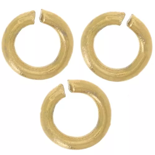Anelli aperti 5x1 mm - acciaio inossidabile 304L Dorato x100