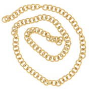 Anelli aperti 5x1 mm - acciaio inossidabile 304L Dorato x100