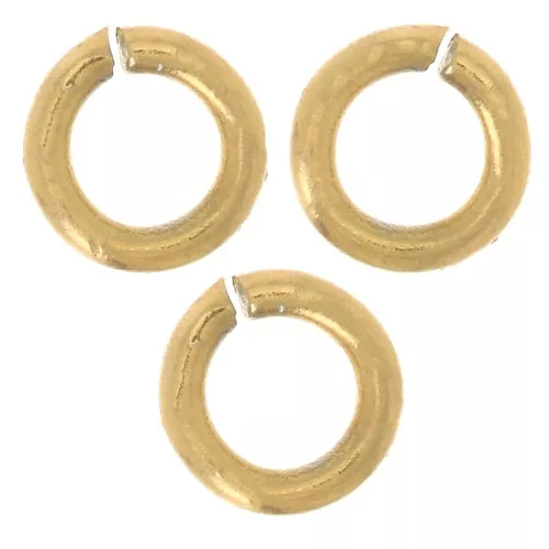 Anelli aperti 4x0,8 mm - Acciaio inossidabile 316L Dorato x100