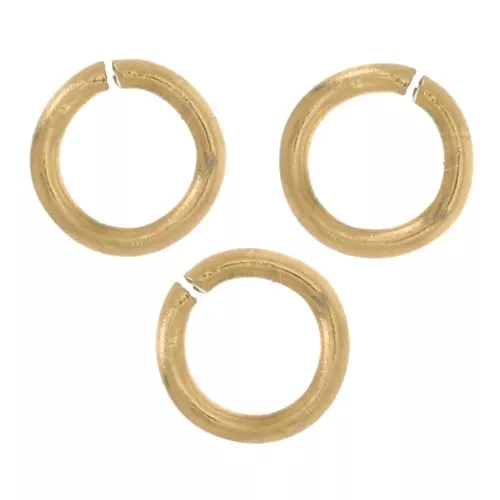 Anelli aperti 3x0,5 mm - Acciaio inossidabile 316L Dorato x100