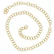 Anelli aperti 3x0,5 mm - Acciaio inossidabile 316L Dorato x100