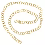 Anelli aperti 4x0,7 mm - Acciaio inossidabile 316L Dorato x100