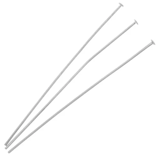 Chiodini a testa piatta 51x0,7 mm Argento x25