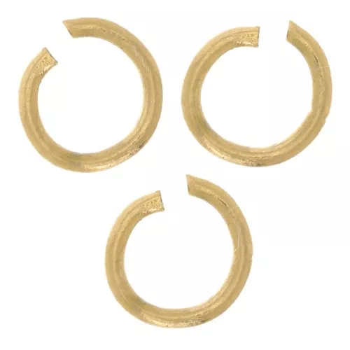 Anelli aperti 4x0,6 mm - Acciaio inossidabile 316L Dorato x100