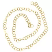 Anelli aperti 4x0,6 mm - Acciaio inossidabile 316L Dorato x100