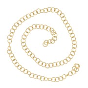 Anelli aperti 3x0,6 mm - Acciaio inossidabile 304L Dorato x10