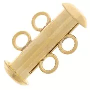Chiusura scorrevole a 2 file con anelli perpendicolari 16,5 mm Dorato x1
