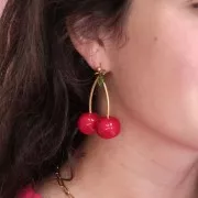 Orecchini a sfera 4 mm - anello perpendicolare - acciaio inossidabile 304L Dorato x20