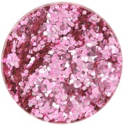 Brillantini biodegradabile - Grande - Rosa x10g