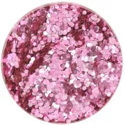 Brillantini biodegradabile - Grande - Rosa x10g