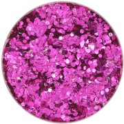 Brillantini biodegradabile - Grande - Fucsia x10g