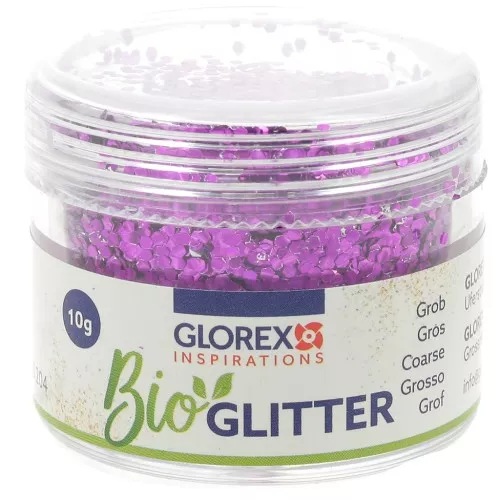 Brillantini biodegradabile - Grande - Viola x10g