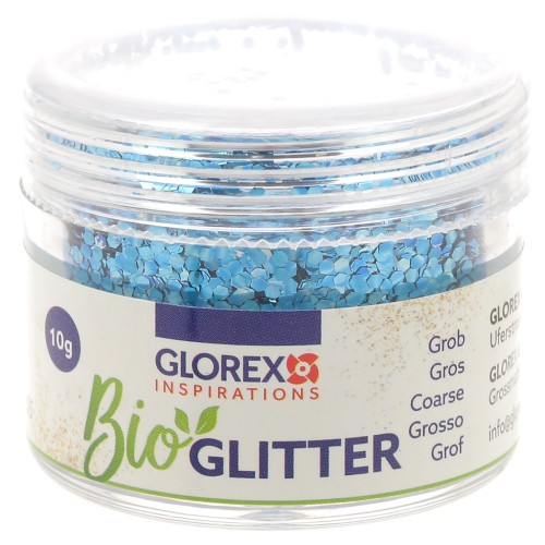 Brillantini biodegradabile - Grande - Azzurro x10g