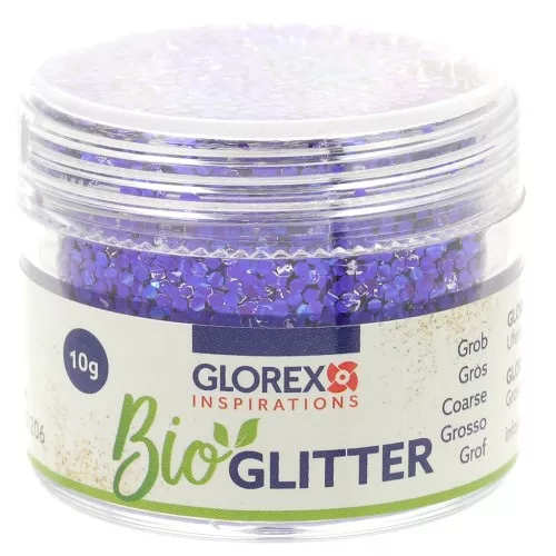 Brillantini biodegradabile - Grande - Blu scuro x10g